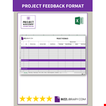 Project Feedback example document template