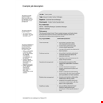 Download Job Description Template - Example for Effective Careers example document template