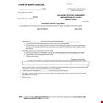 Child Support Agreement - How to Order Court-Approved Child Support example document template