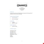 Basic Resume Template example document template