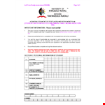 Student IOU template - Easily track income and information example document template