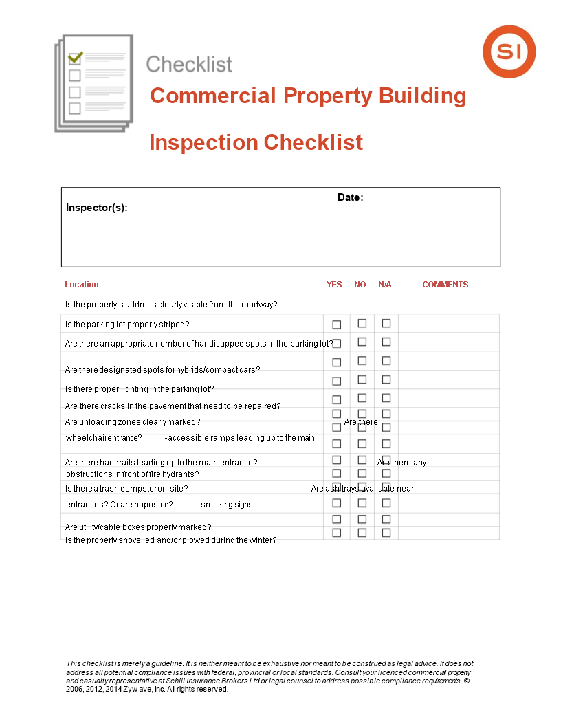 Inspect Your Commercial Property with Our Checklist Template