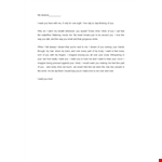 Perfect Words Love Letter Template example document template 