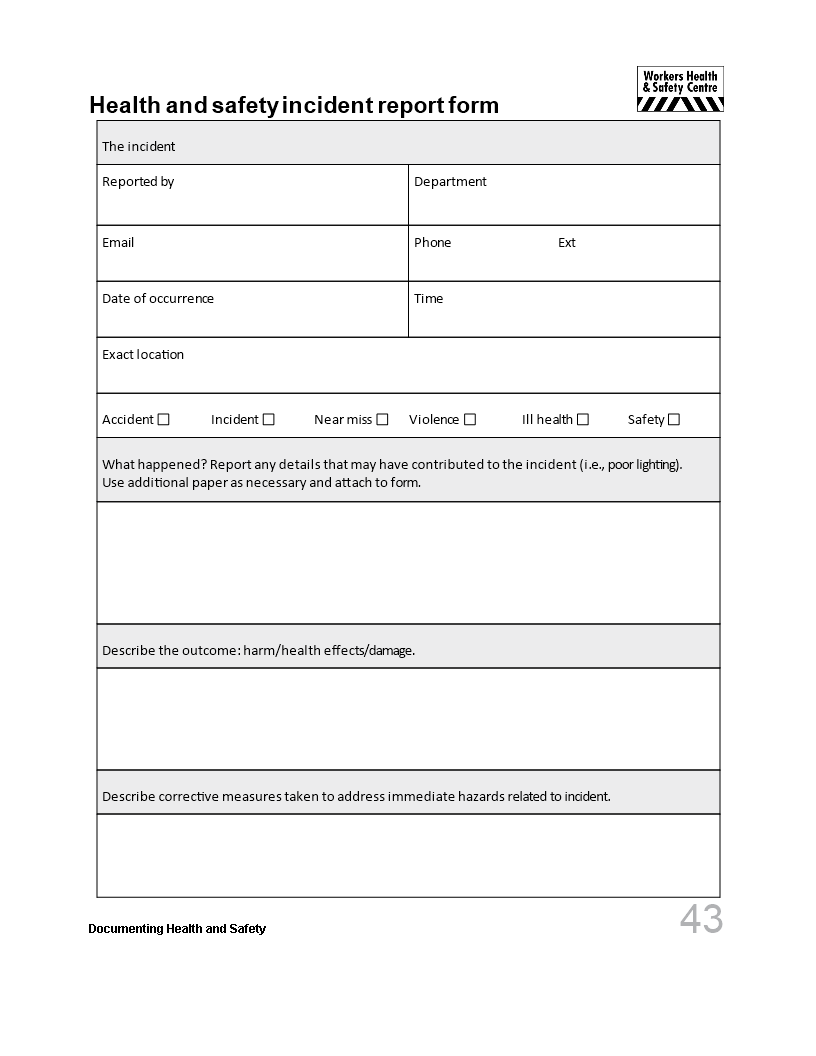 Health And Safety Report Enhancing Safety Measures And Managing Incidents health-and-safety-report-enhancing-safety-measures-and-managing-incidents