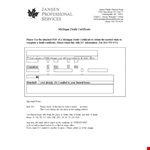 Download a Death Certificate Template for Cause of Injury - Pregnant example document template