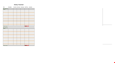 Track Your Work Hours with Our Monday to Friday Timesheet Template