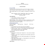 Retail Management Sales Resume example document template
