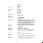 Expert IT Administrator for Personal and Server Support - Microsoft Systems example document template