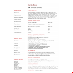 Resume for HR Fresher Graduate - Enhance Your Career with a Professional Resume | Dayjob example document template