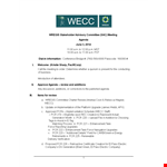 Formal Meeting for Staff Policy Review: Antitrust Compliance example document template