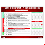 Event Planning example document template