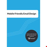 Mobile Friendly Email Signature example document template