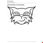 Stampy Cat Coloring Page example document template