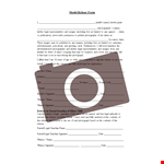 Sign a Model Release Form to Protect Your Rights | Easy & Legal example document template