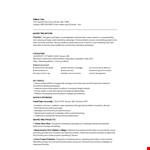 Marketing Internship Student Resume example document template
