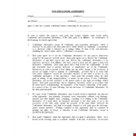 Custom Non-Disclosure Agreement Template - Protect Your Party's Confidential Information example document template