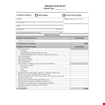 Specialty Program Budget Template for Court Budgeting example document template