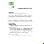 Printable Monthly Accounting Sheets example document template