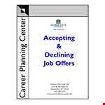 Accepting a Job Offer: Guide for Employees example document template