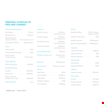 Personal Schedule In Pdf example document template