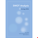 Organizational Swot Analysis Template example document template 