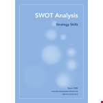 Organizational Swot Analysis Template example document template