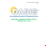 Small Business Contract Template - Order Today | Contractor Oasis example document template