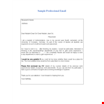 Create Professional Emails with Examples - Best Tips and Strategies example document template