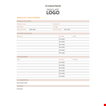 Employee Status Sample example document template