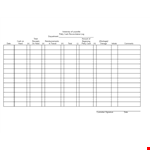 University Petty Cash Reconciliation Log - Louisville example document template