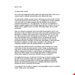 Sample Template 'To Whom It May Concern Letter' example document template