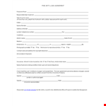 Loan Agreement Template for University Students in Virginia | Lender-Friendly example document template