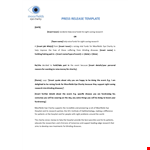 Customize Your Charity Press Release Template | Insert Your Unique Content | Moorfields example document template