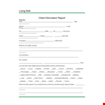 Client Information Report Template example document template 