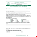 Room Rental Lease Agreement Form example document template