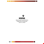 Financial Aid Strategic Plan example document template