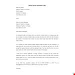 Effective Termination Letter Template for Company and Vendor | Ideal for Sender | Water example document template 