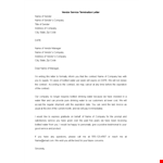 Effective Termination Letter Template for Company and Vendor | Ideal for Sender | Water example document template