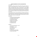 Non Profit Executive Director Job Description example document template