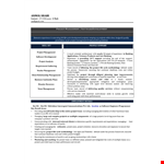 Experienced Professional Resume Format example document template