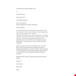 Professional Board Of Director Resignation Letter example document template