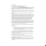 Settlement Agreement Offer Letter example document template