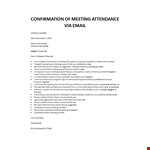 Meeting acceptance letter example document template 