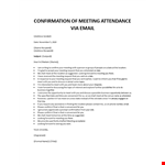 Meeting acceptance letter example document template
