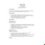 Entry Level Electrical Engineering Resume example document template