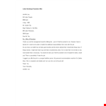 Promotion Offer Declining Letter example document template