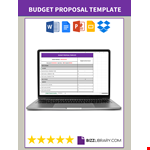 Budget Proposal Template example document template