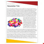 Newsletter Template - Create Professional Newsletters | Company Name example document template