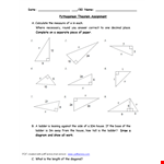 Maximize Ladder Safety with Pythagorean Theorem example document template