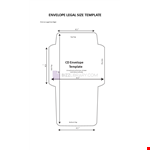 Envelope Legal Size example document template